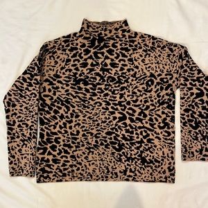 TAHARI funnel neck sweater